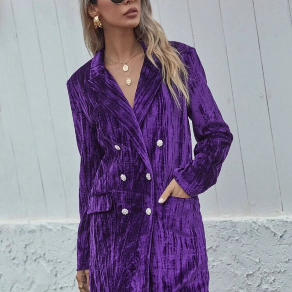 Zara Velvet blazer dress - Picture 9 of 11